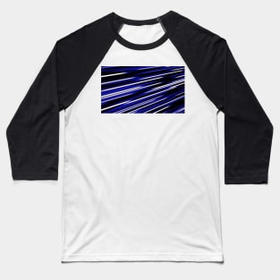 Blue stripes moving from left to right in a diagonal line Baseball T-Shirt